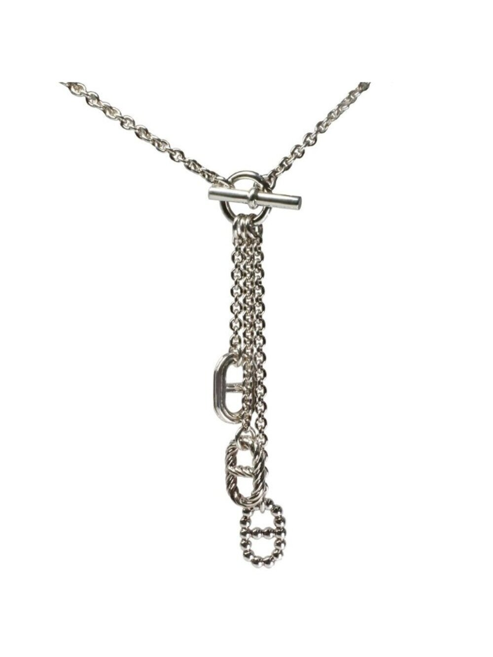 Hermes Necklace Parade PM Silver 40